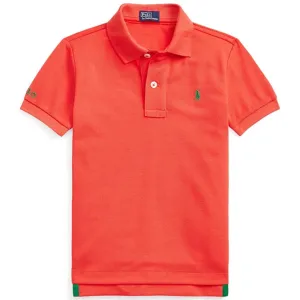 Polo Ralph Lauren Boy Short Sleeved Polo Custom Fit Red