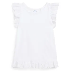 Polo Ralph Lauren Girl Short Sleeved Top White