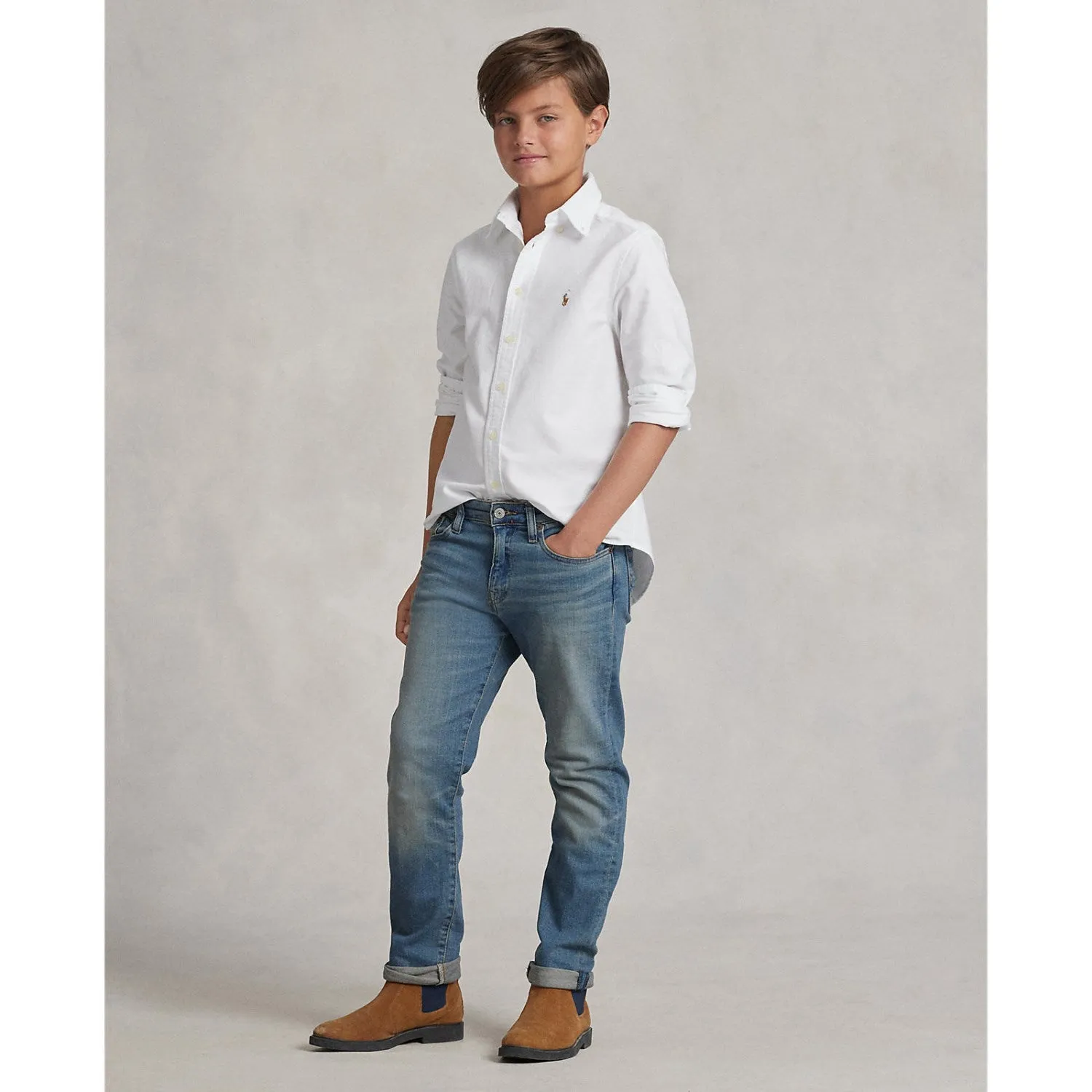Polo Ralph Lauren White Boy Sport Shirt