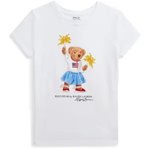 Polo Ralph Lauren White Sparkle Bear T-Shirt