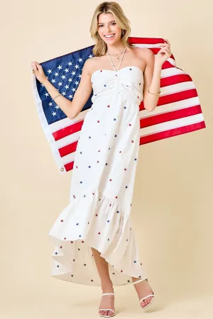 Red White & Cute Maxi Dress