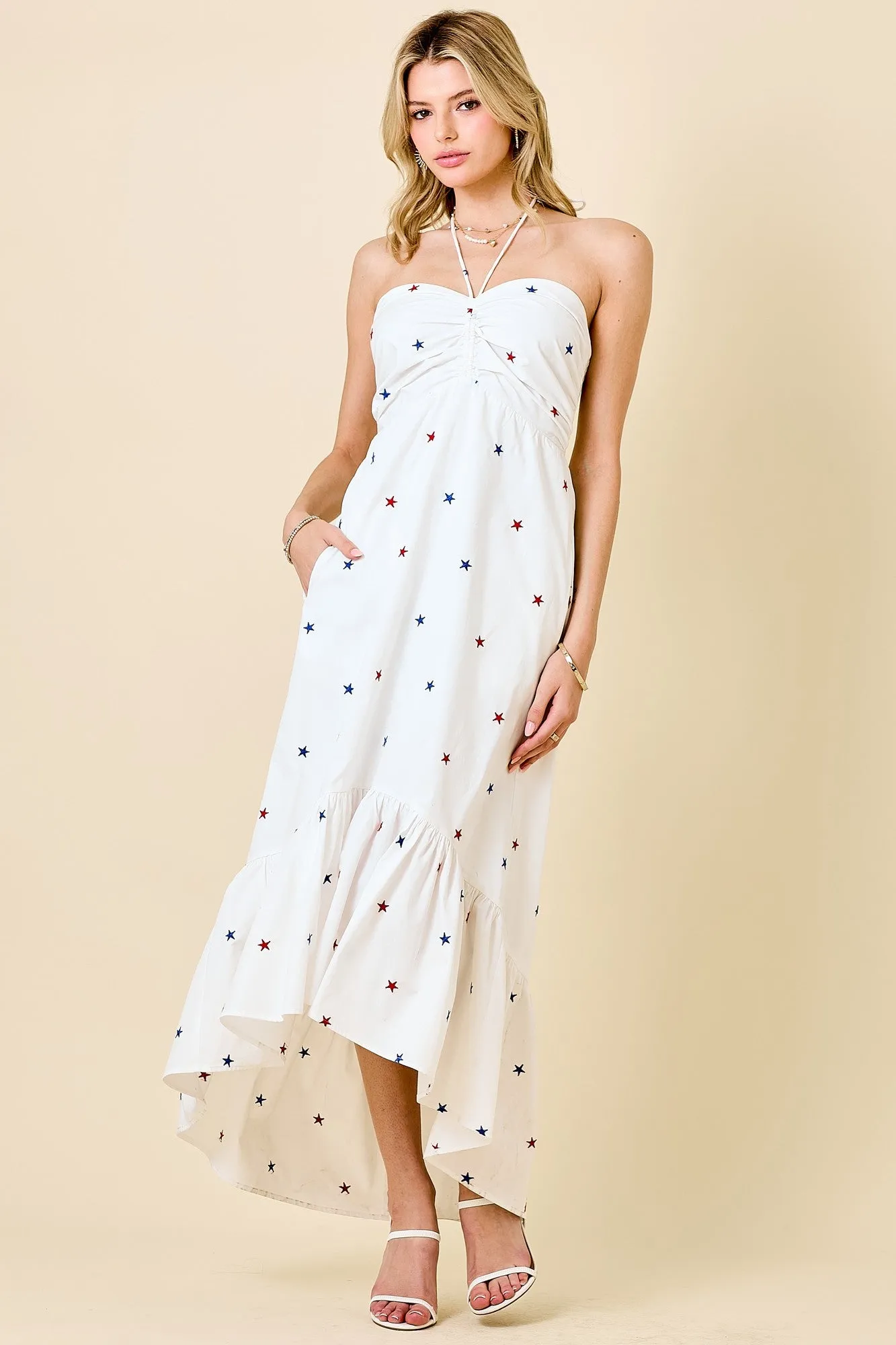 Red White & Cute Maxi Dress
