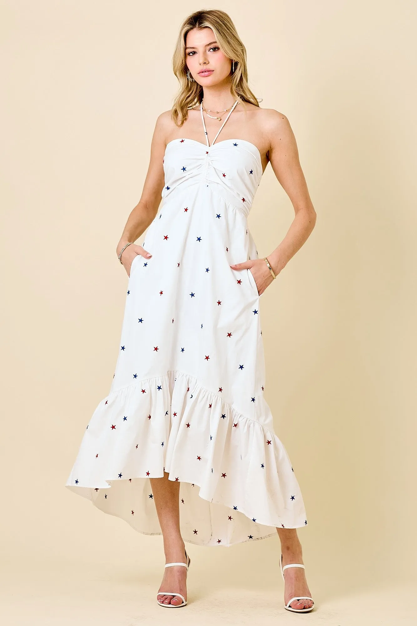 Red White & Cute Maxi Dress