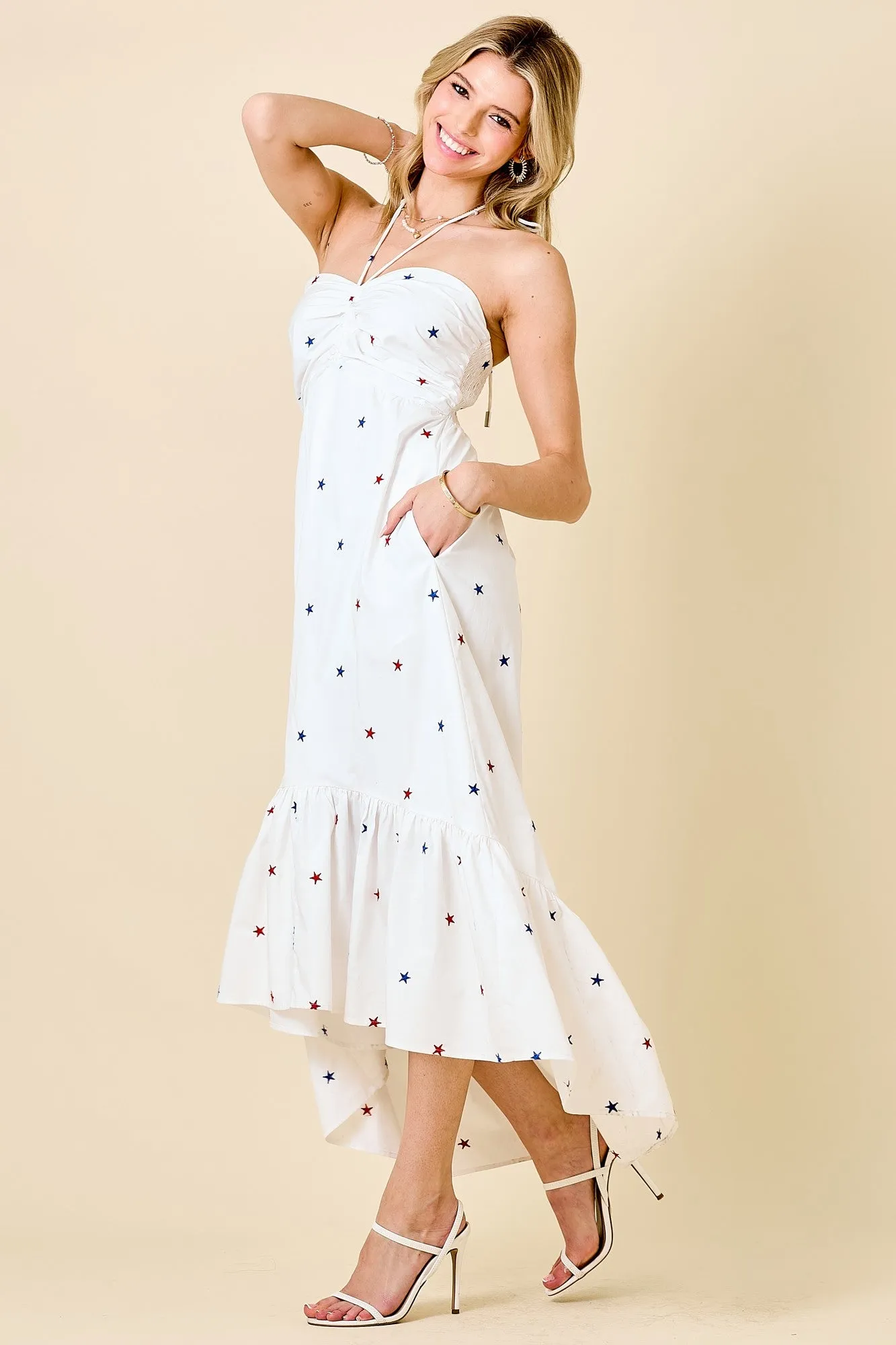 Red White & Cute Maxi Dress