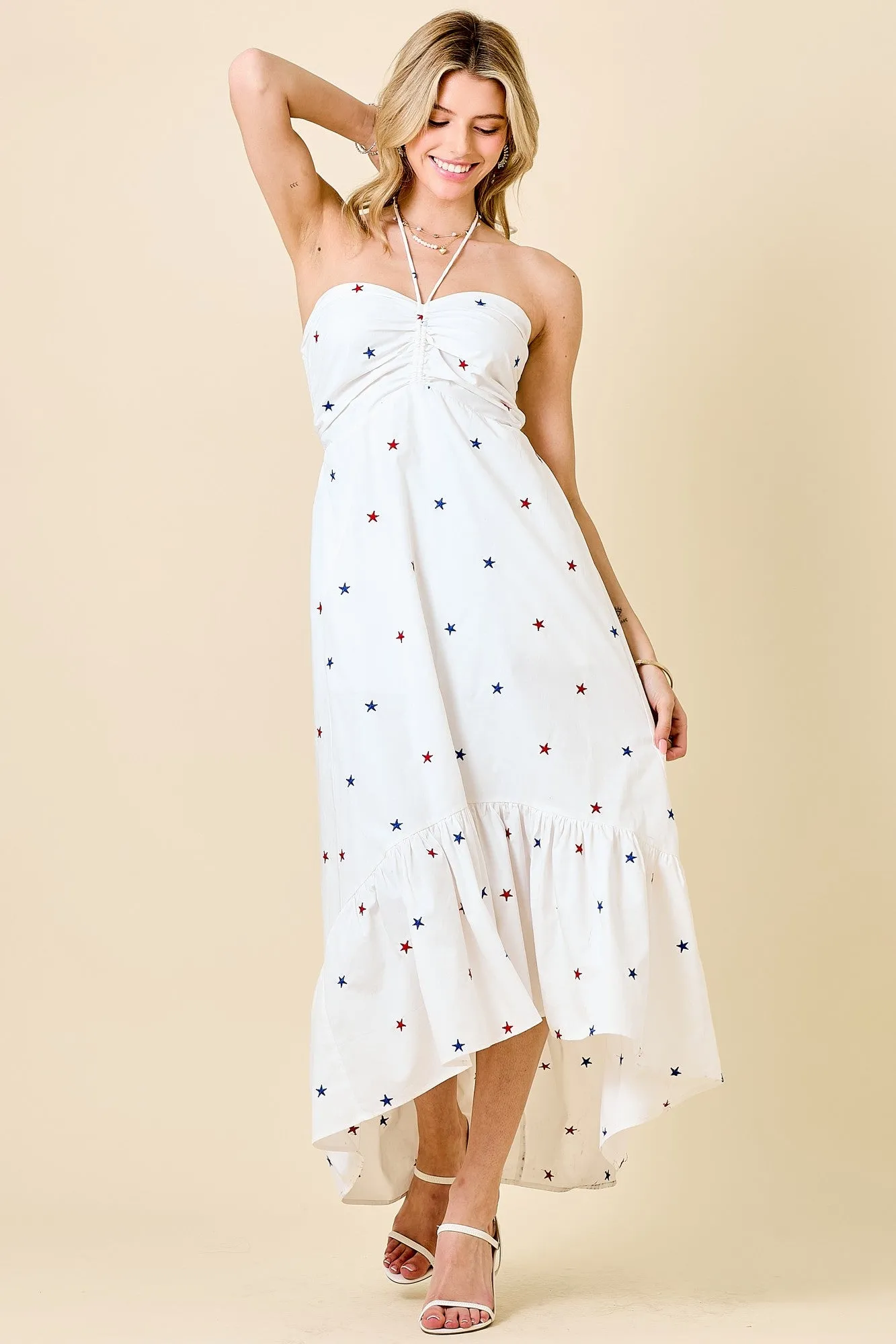 Red White & Cute Maxi Dress