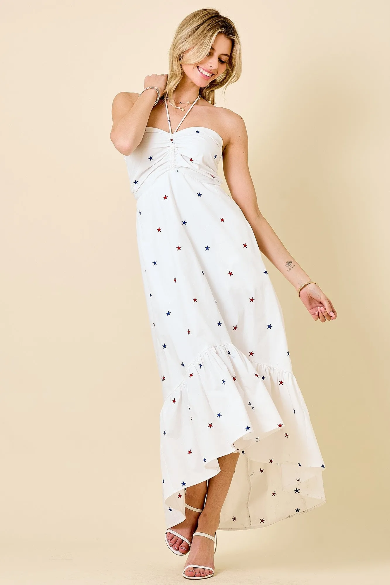 Red White & Cute Maxi Dress