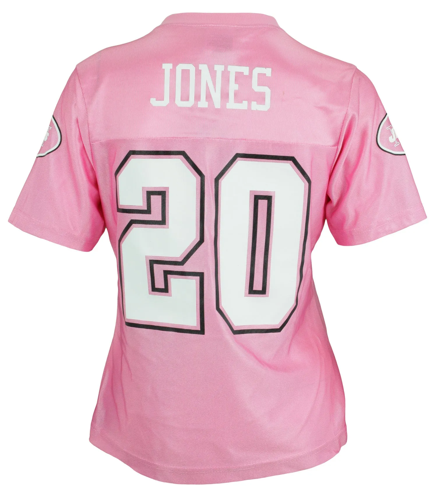Reebok New York Jets Thomas Jones #20 NFL Vintage Women's Dazzle Jersey, Pink