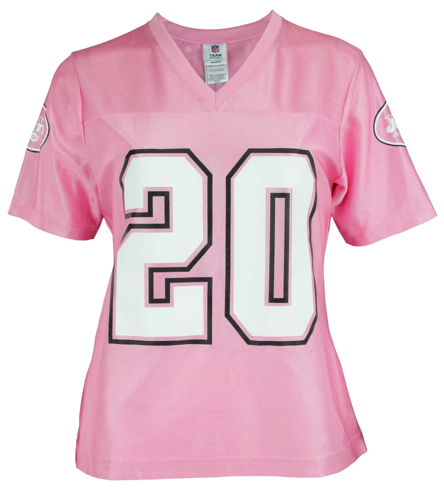Reebok New York Jets Thomas Jones #20 NFL Vintage Women's Dazzle Jersey, Pink