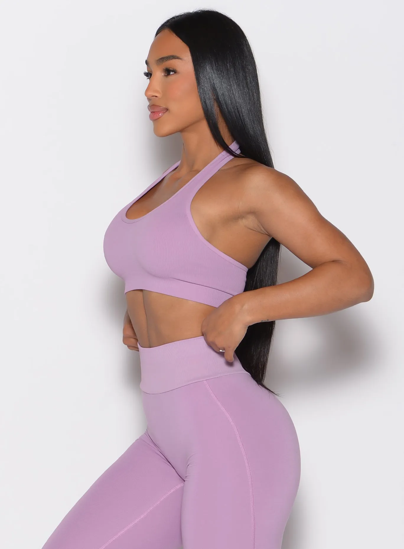 Rib Backless Bra Bombshell