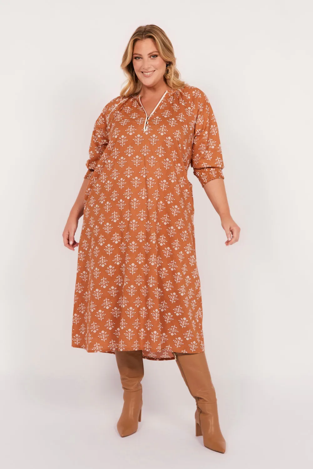 Robin Tunic Dress in Millefiori Adrift