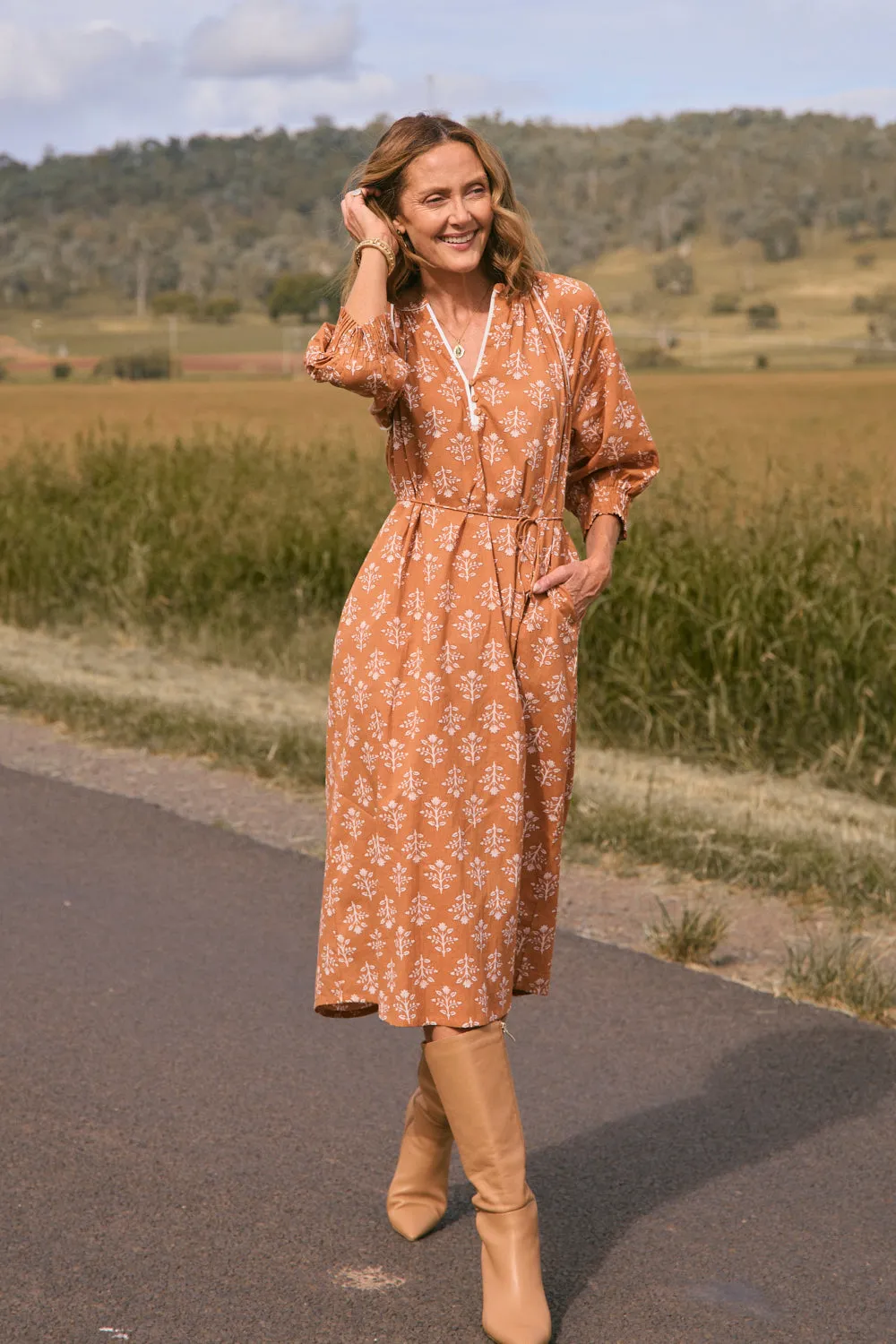 Robin Tunic Dress in Millefiori Adrift