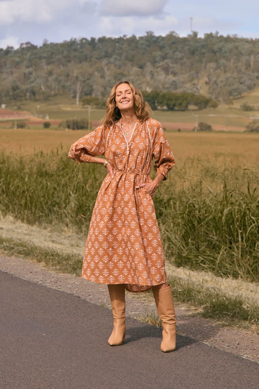 Robin Tunic Dress in Millefiori Adrift
