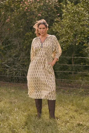Robin Tunic Dress in Paisley Plumes Adrift