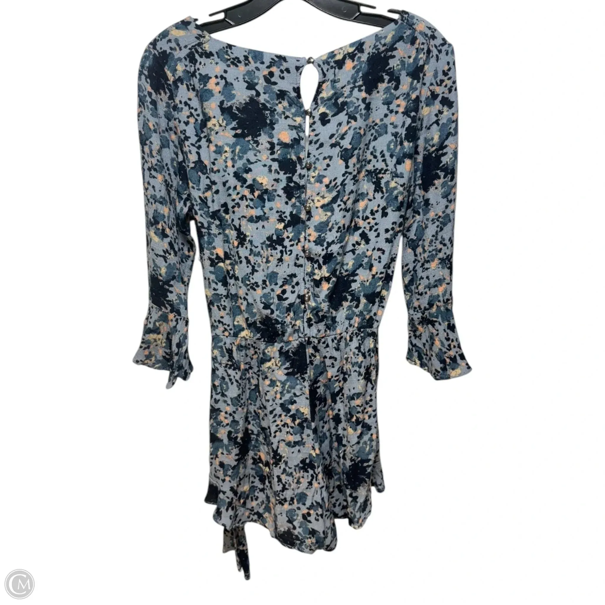 Romper By Free People In Blue & Green, Size: S