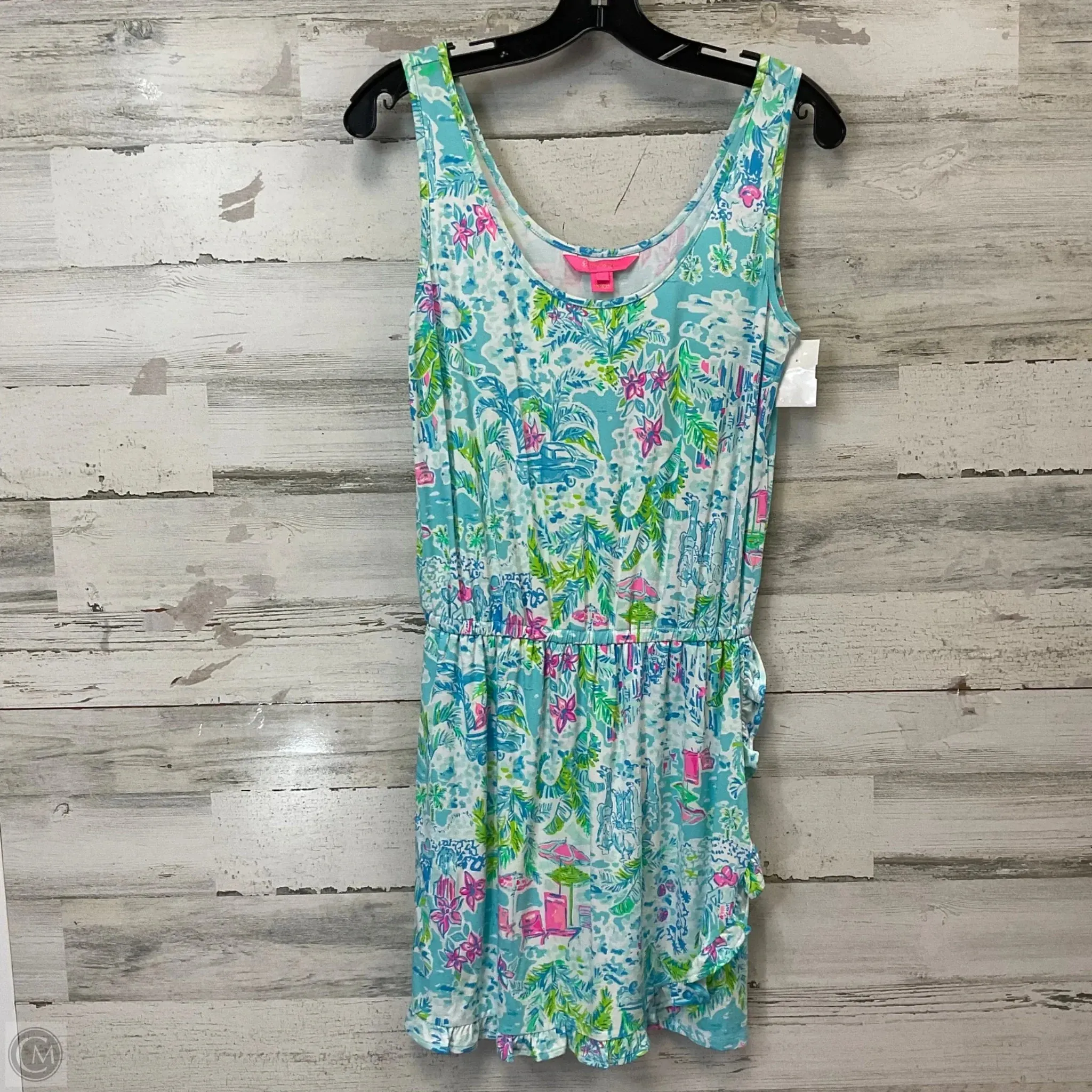 Romper By Lilly Pulitzer In Blue & Green, Size: S