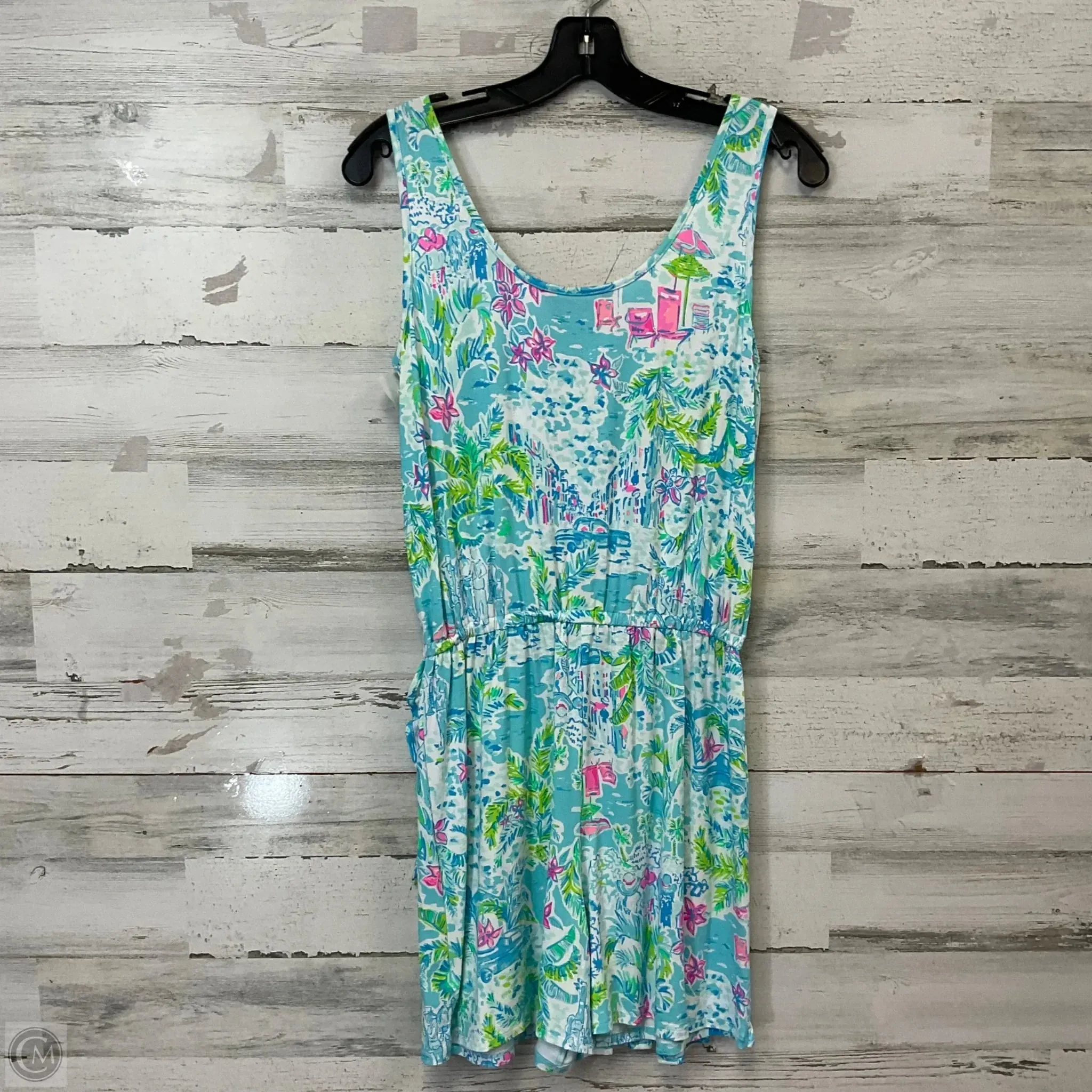 Romper By Lilly Pulitzer In Blue & Green, Size: S