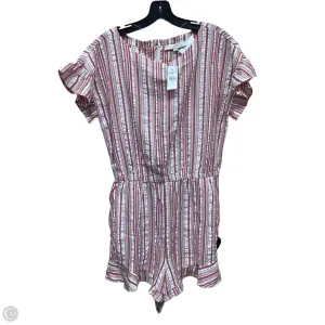 Romper By Loft In Striped Pattern, Size: M