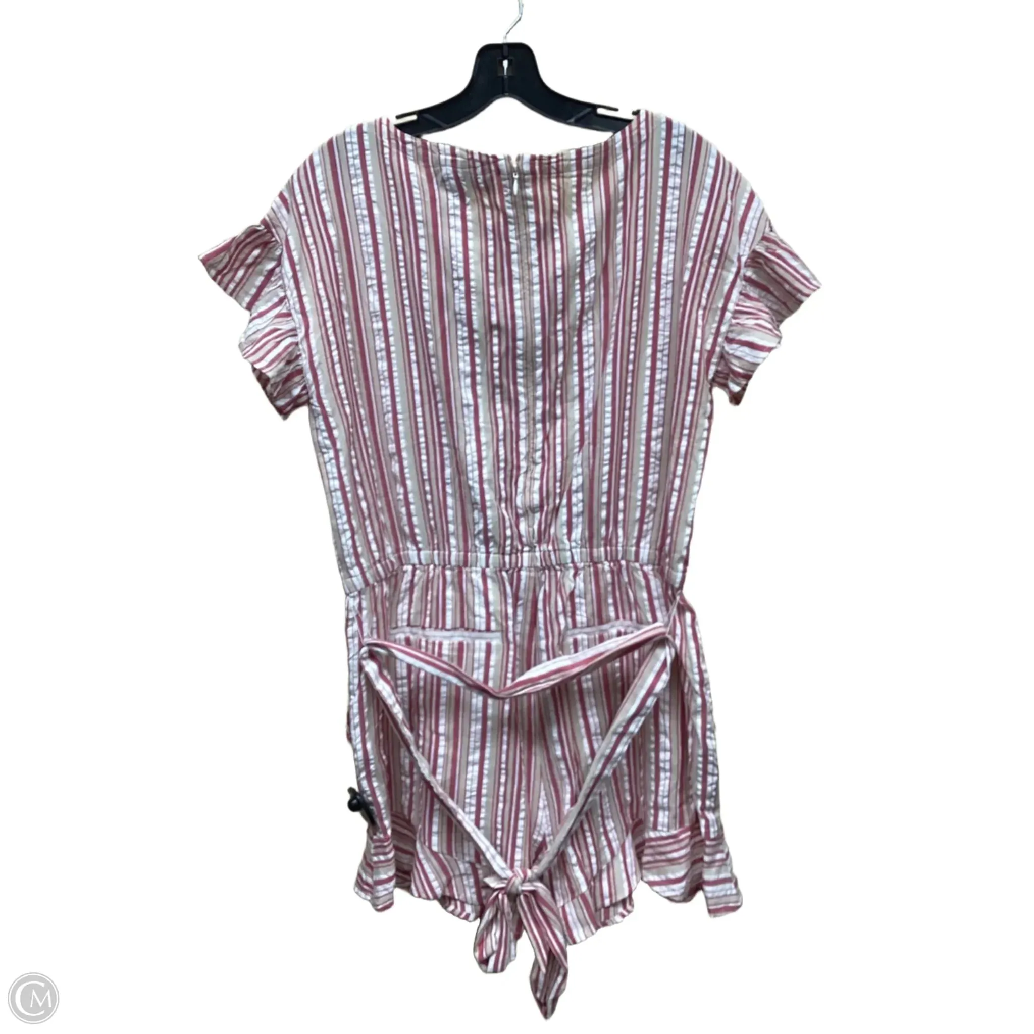 Romper By Loft In Striped Pattern, Size: M