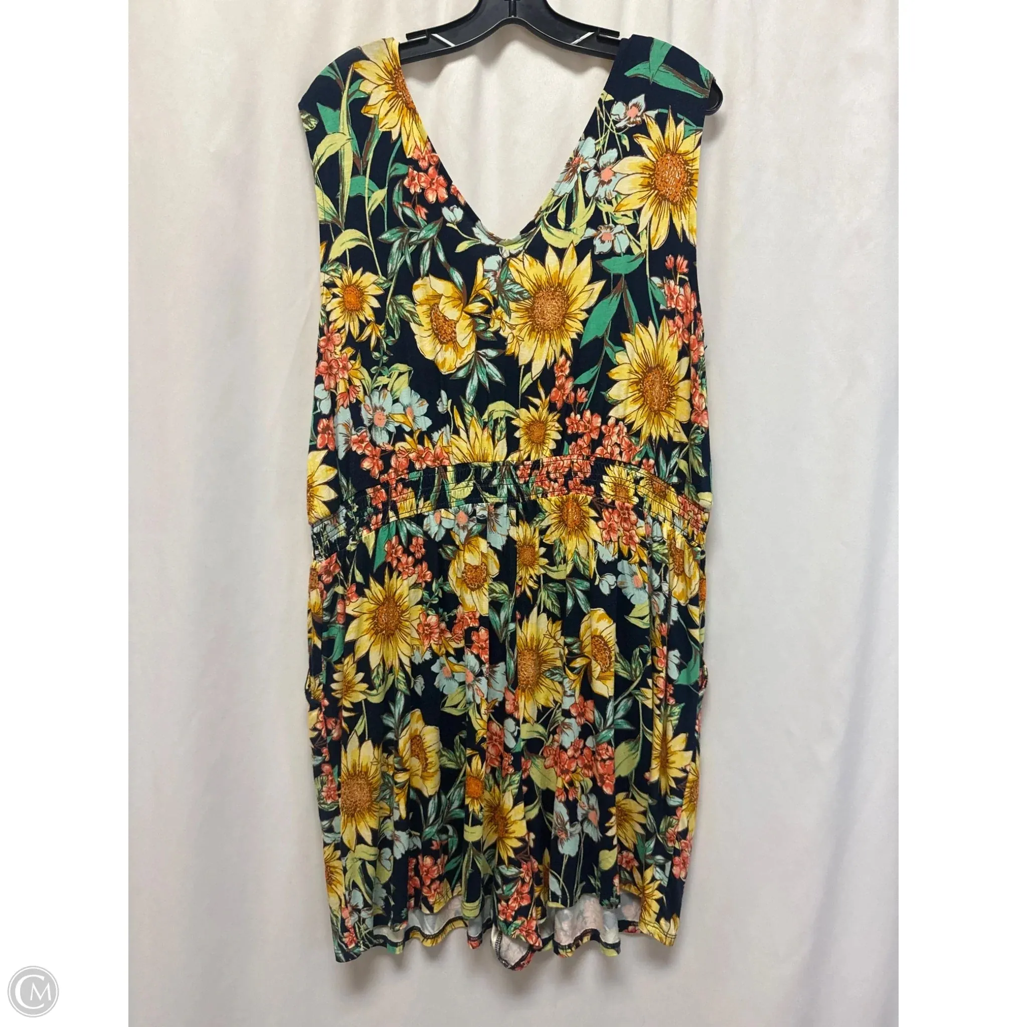 Romper By Maurices In Floral Print, Size: Xxl