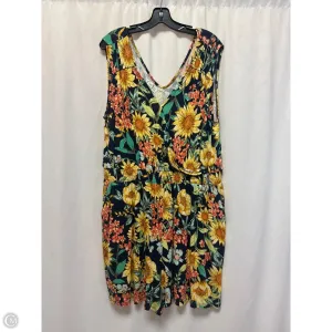 Romper By Maurices In Floral Print, Size: Xxl