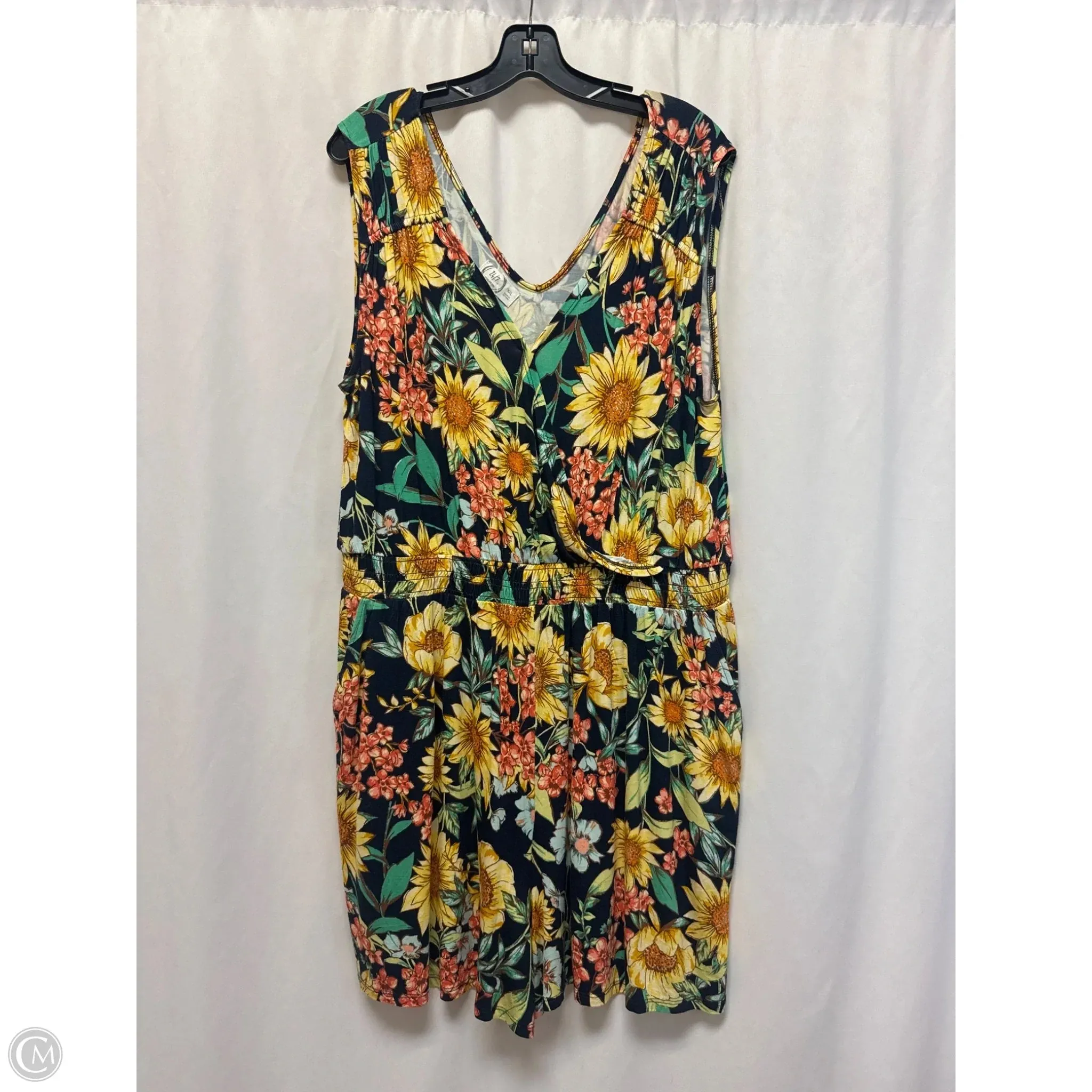 Romper By Maurices In Floral Print, Size: Xxl