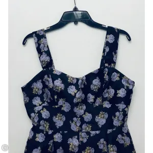 Romper By Storia In Black & Purple, Size: L