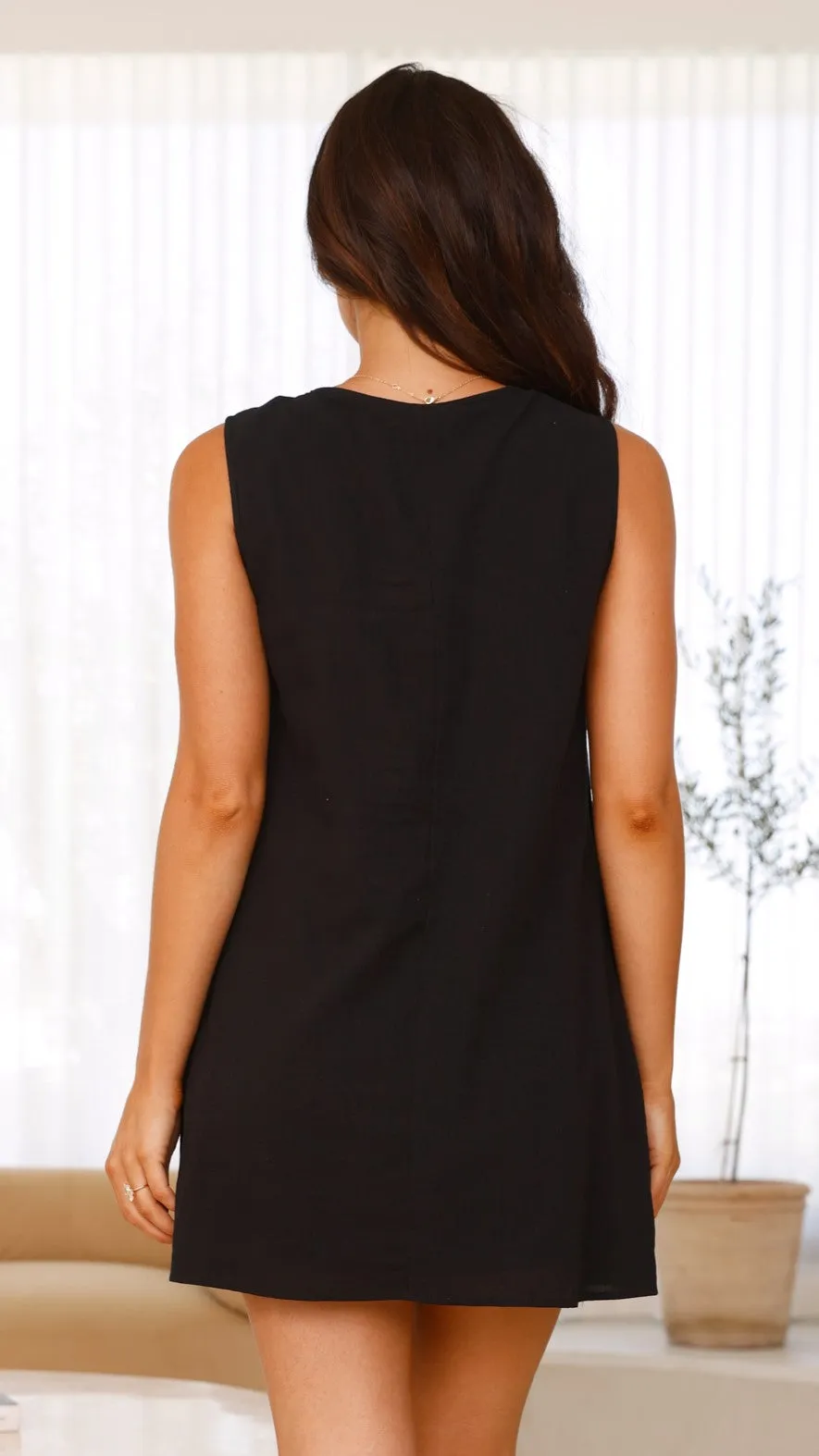 Sahara Mini Dress - Black Billy J