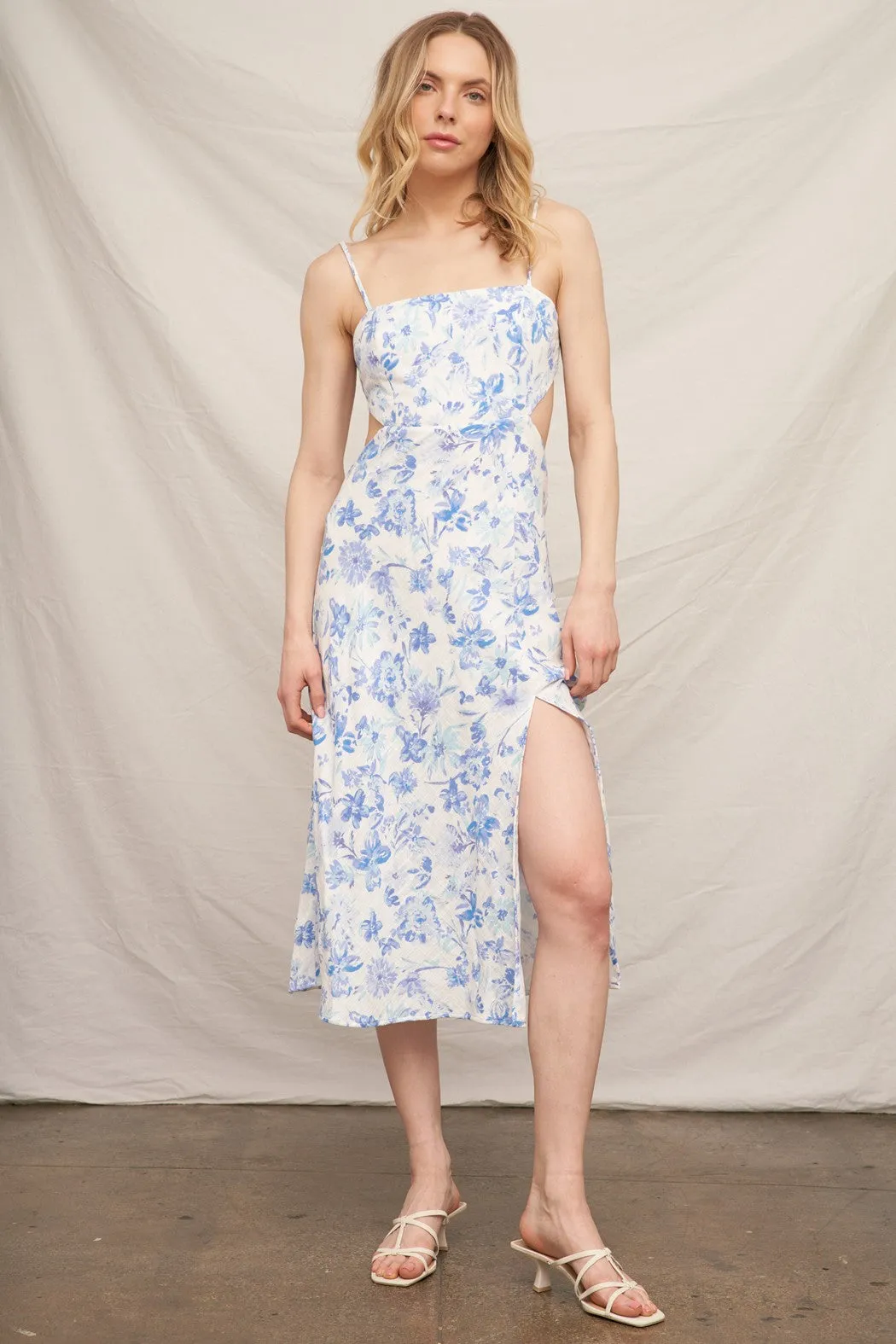 Seafoam Bloom Midi Dress