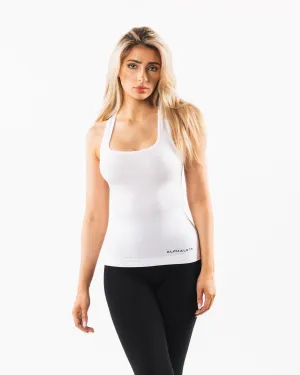 Seamless Racerback Tank - White Alphalete Athletics