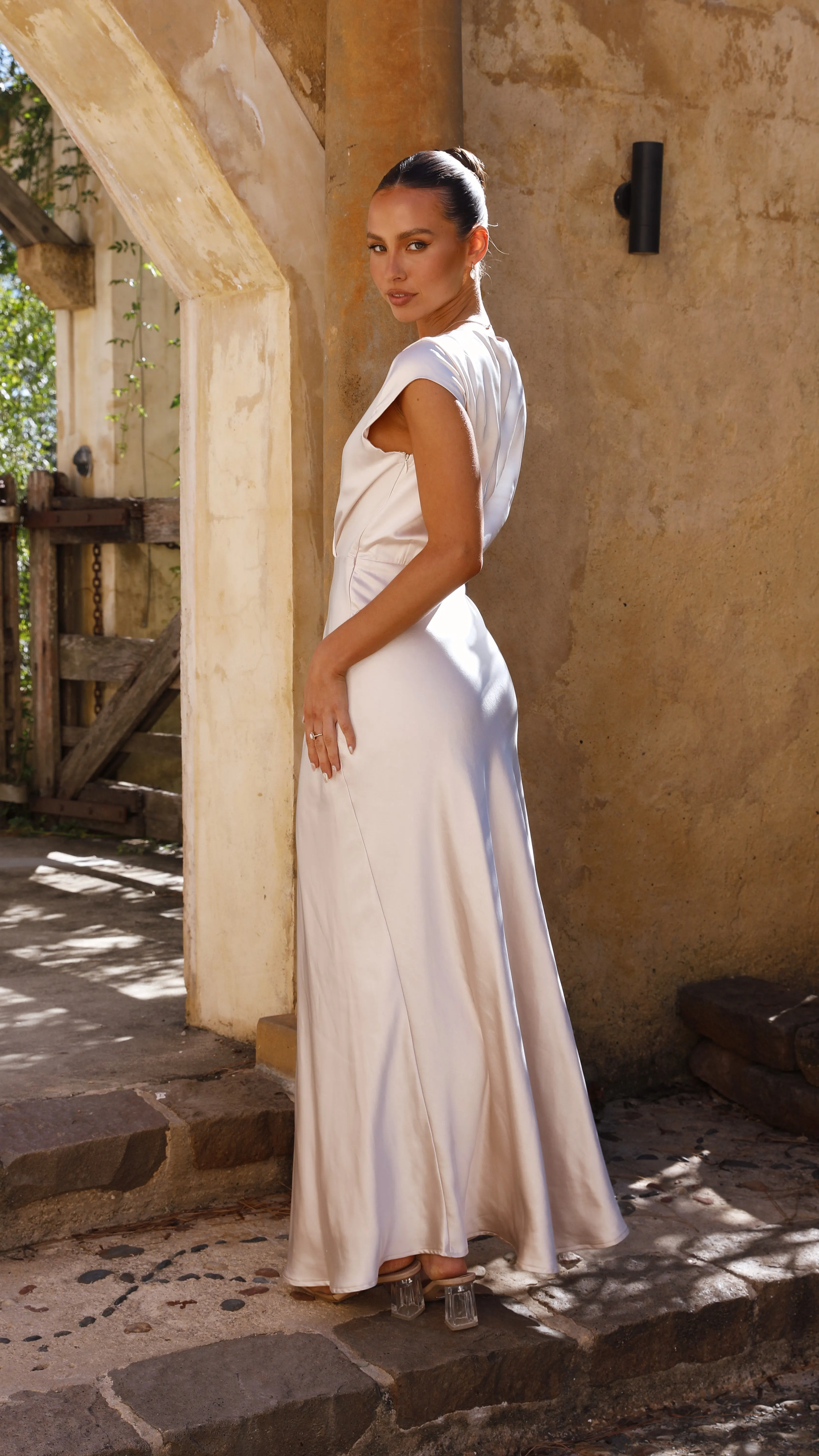 Selma Maxi Dress - Champagne Billy J