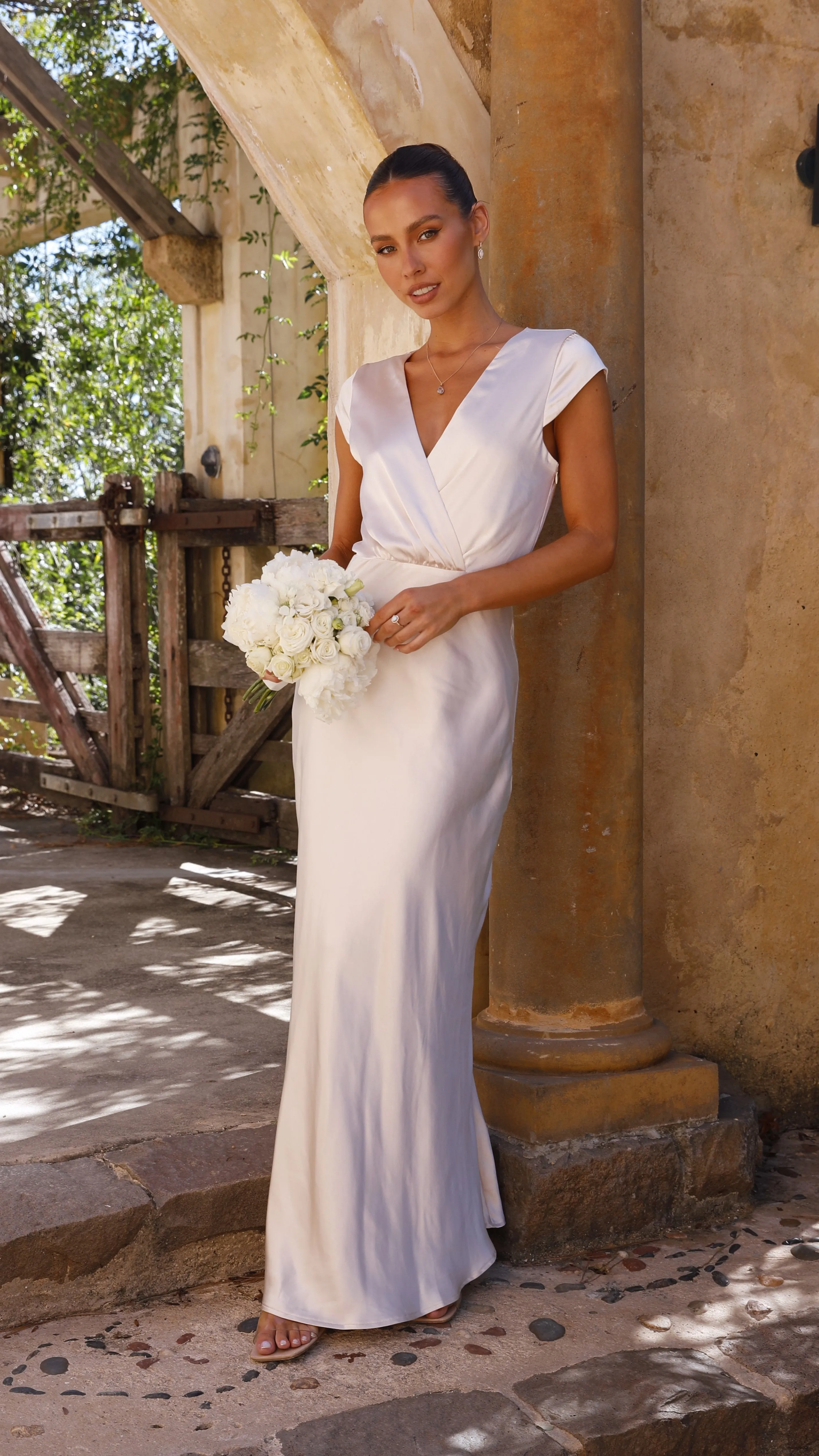 Selma Maxi Dress - Champagne Billy J