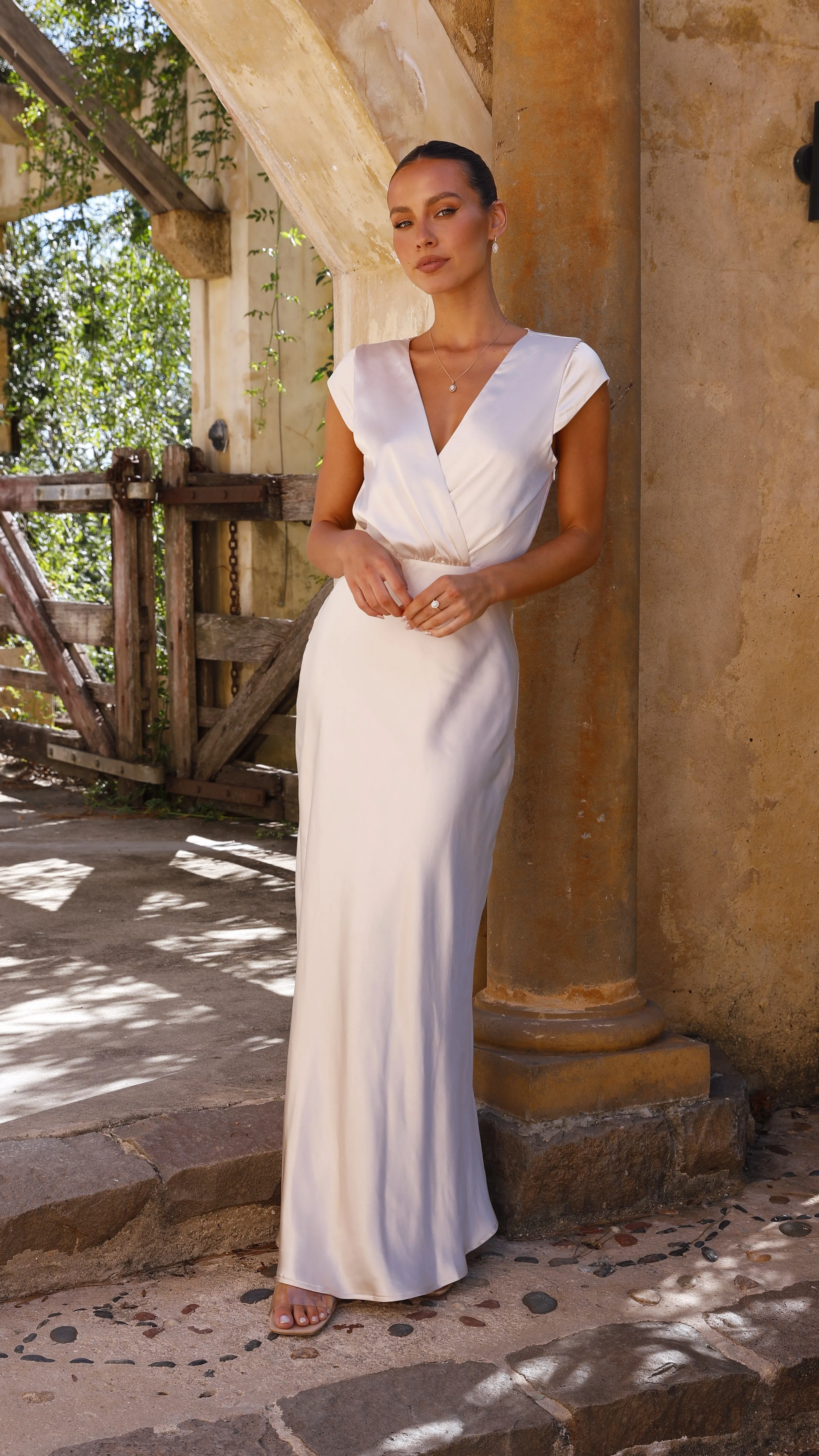 Selma Maxi Dress - Champagne Billy J