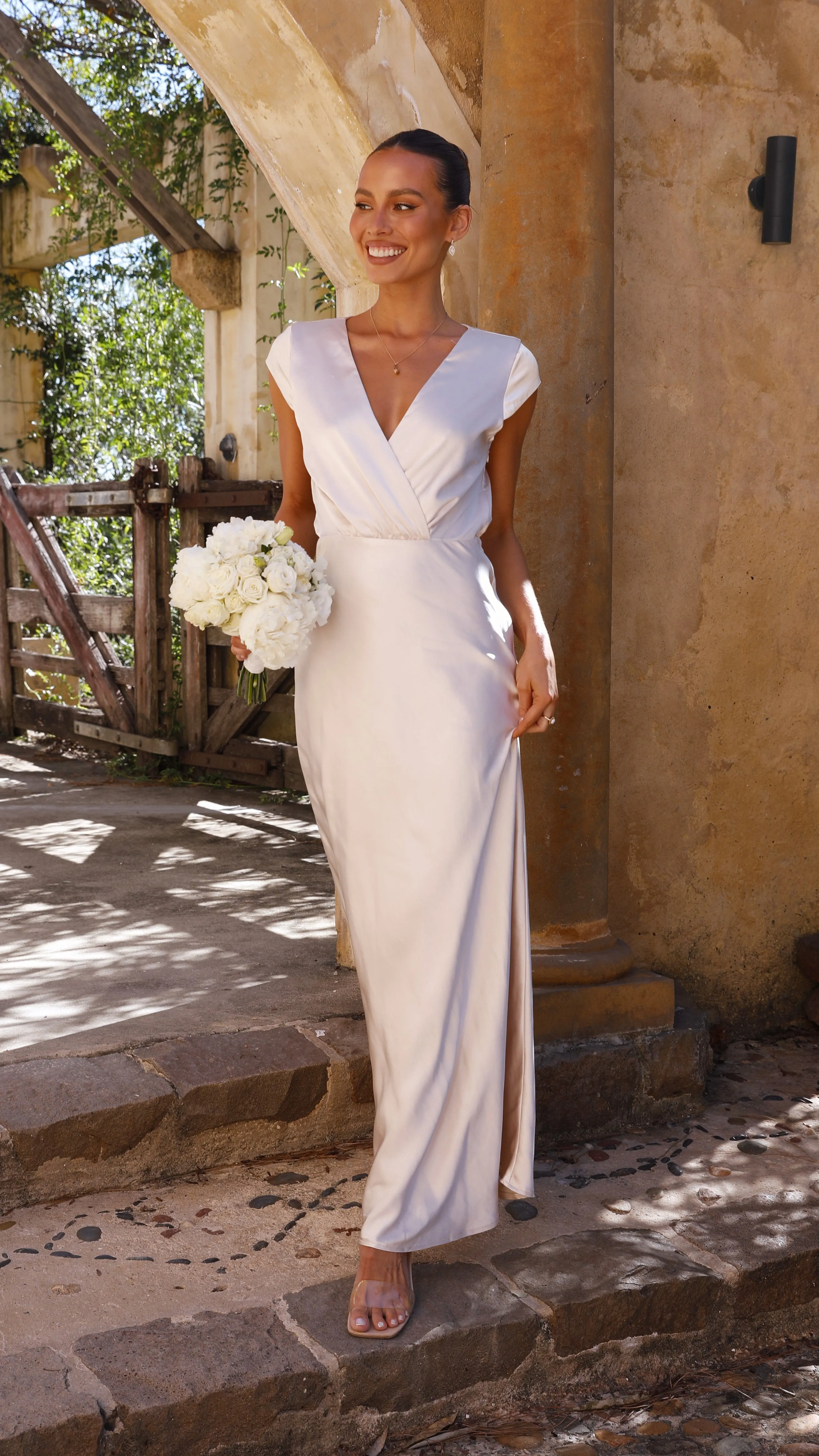 Selma Maxi Dress - Champagne Billy J