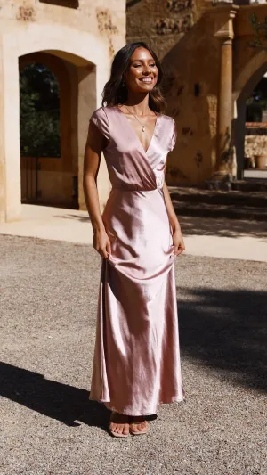 Selma Maxi Dress - Dusty Pink Billy J