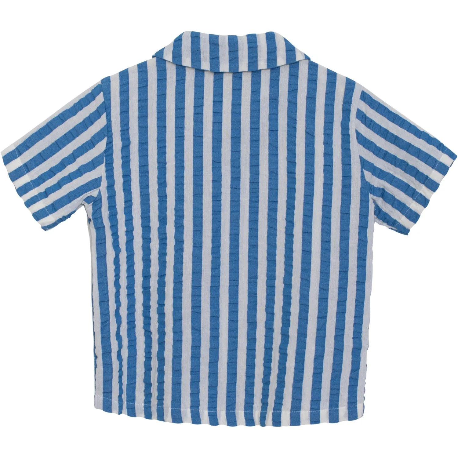 Serendipity Azur Stripe Short Sleeve Shirt