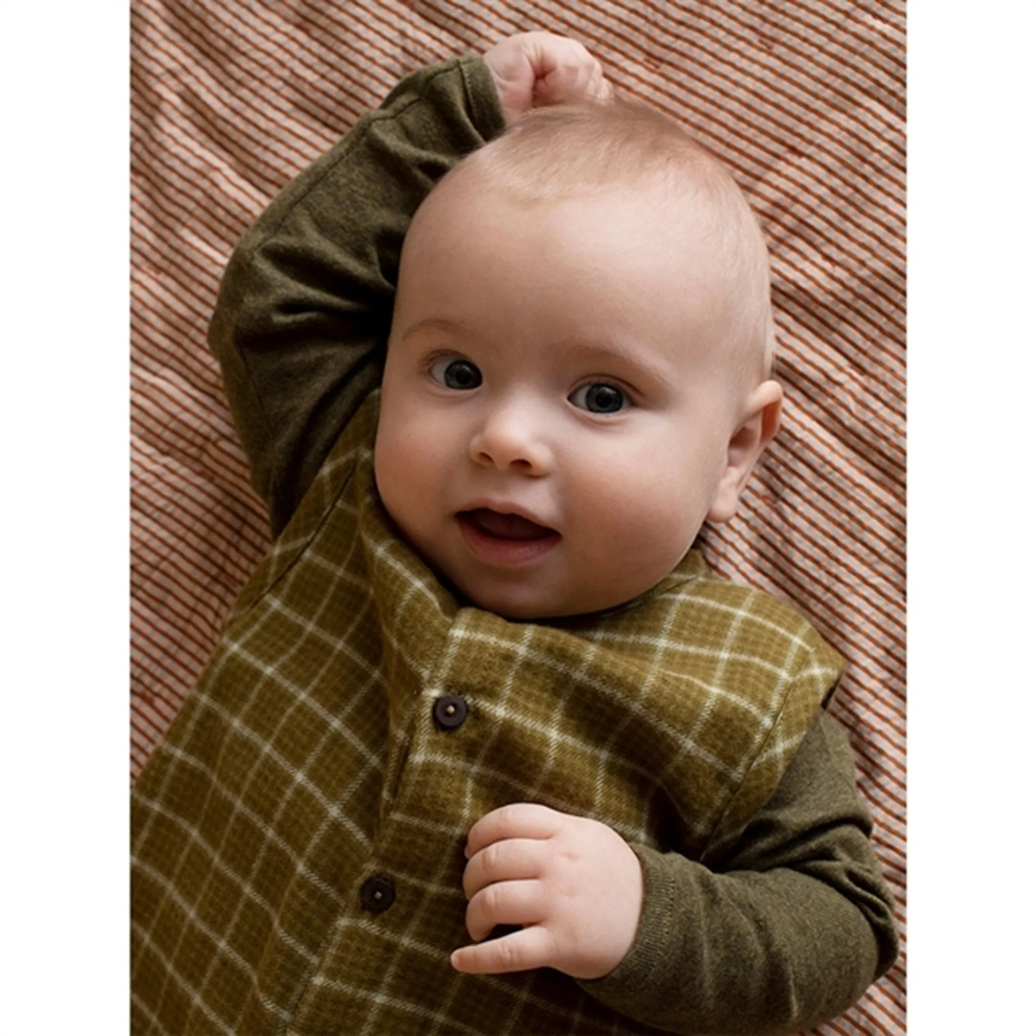 Serendipity Olivechecks Baby Brushed Suit