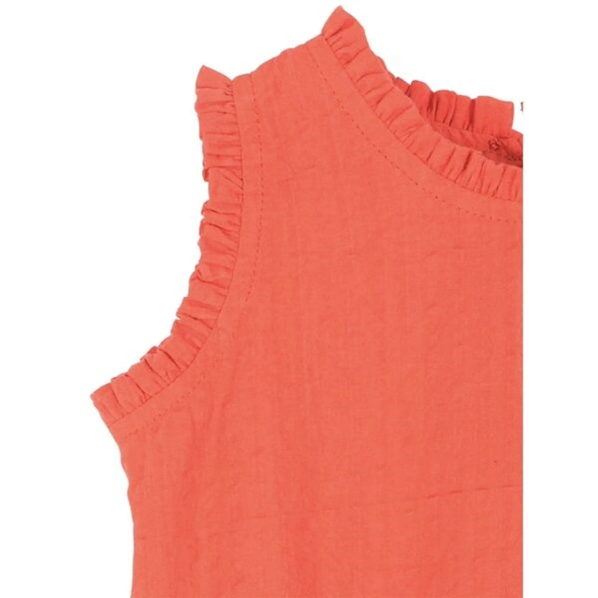 Serendipity Papaya Baby Frill Romper