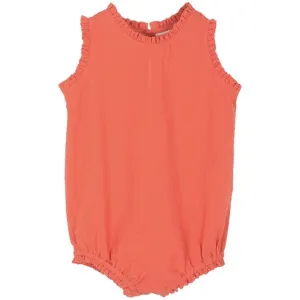 Serendipity Papaya Baby Frill Romper