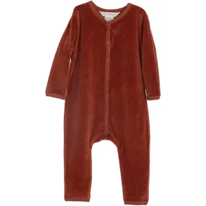 Serendipity Rust Baby Velour Suit