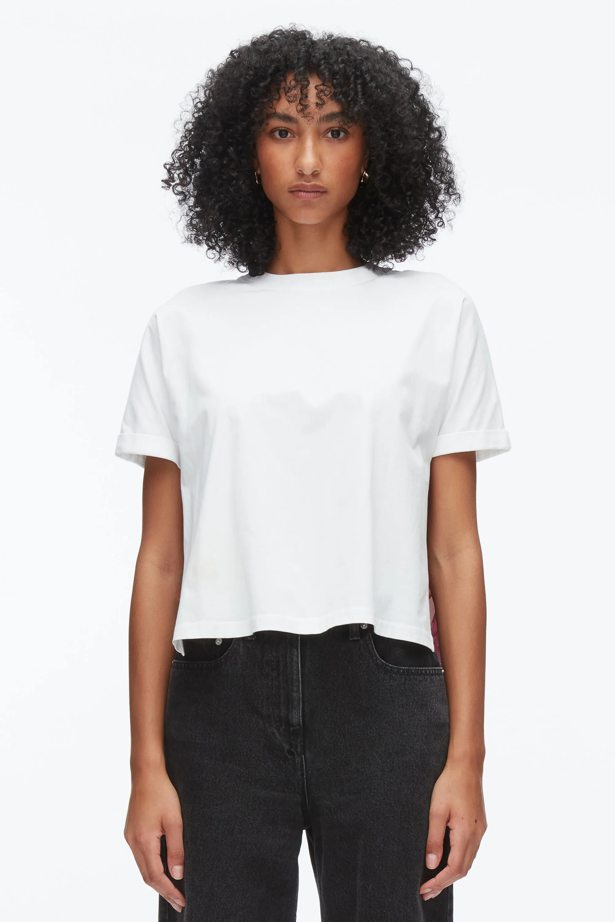 Short Sleeve Tee with Floral Collage Combo