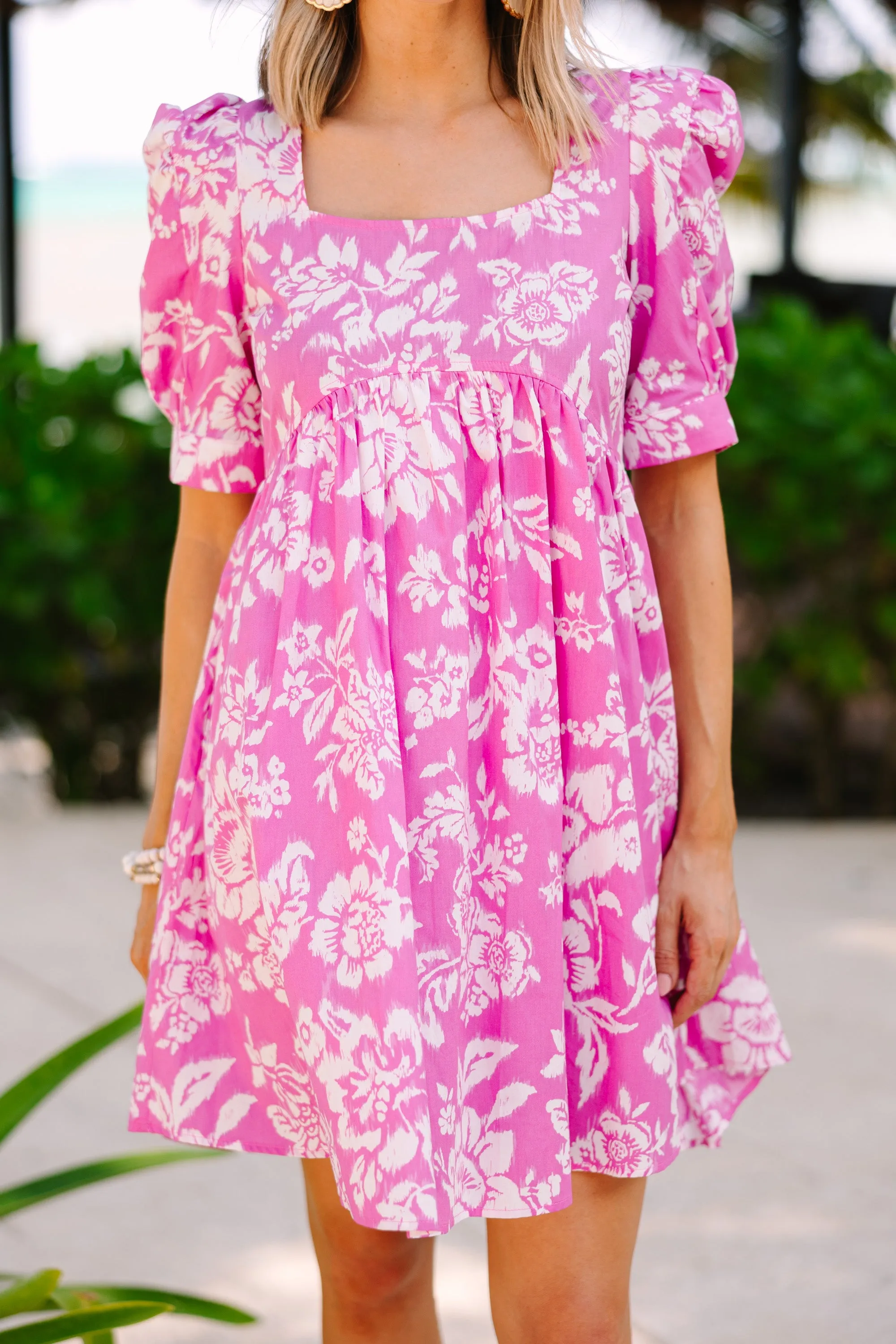 Sing With Me Pink Floral Dress