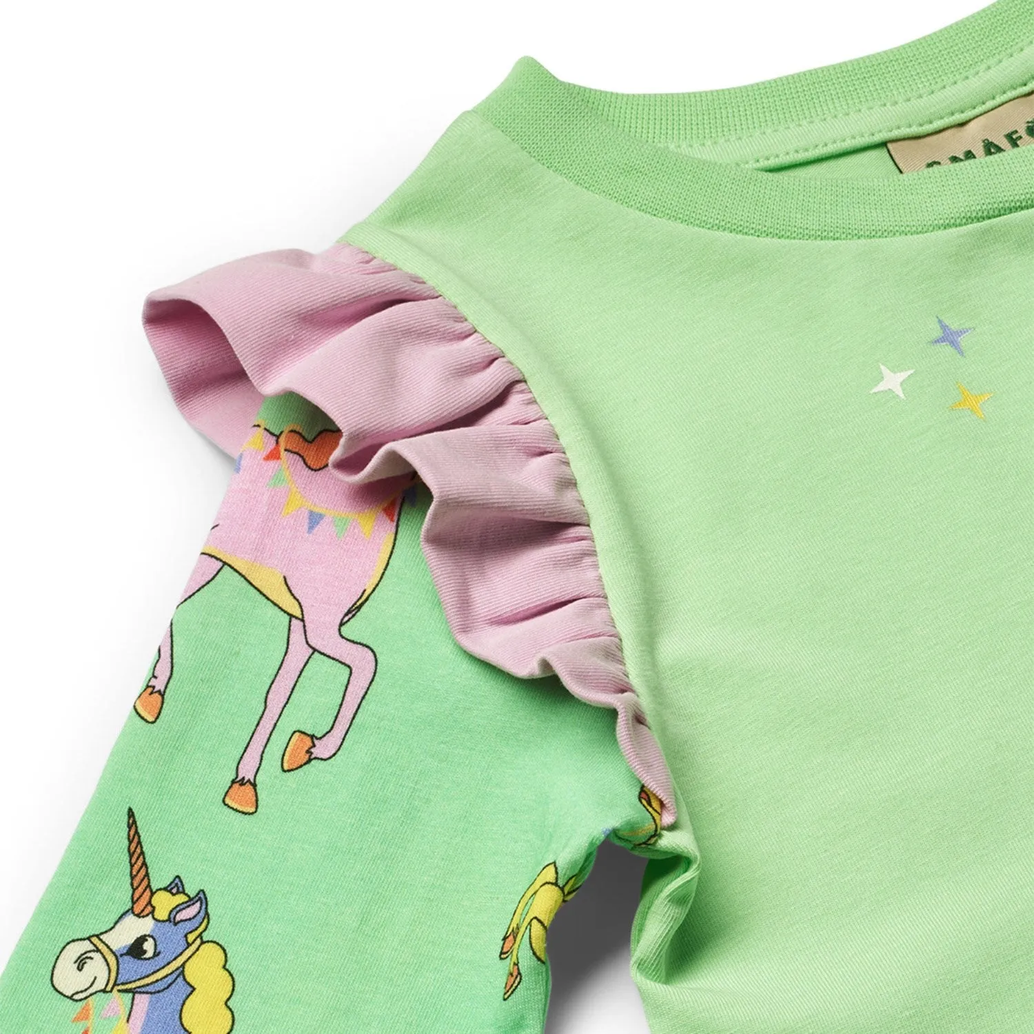 Smfolk Minty Green Tea Dress With Enhjrninger
