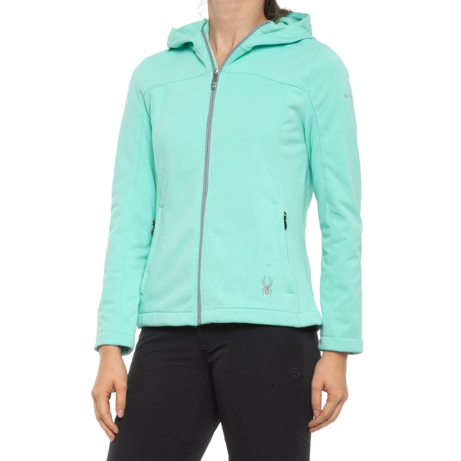 Spyder Women's Alyce Full Zip Soft Shell Hooded Jacket, Color Options