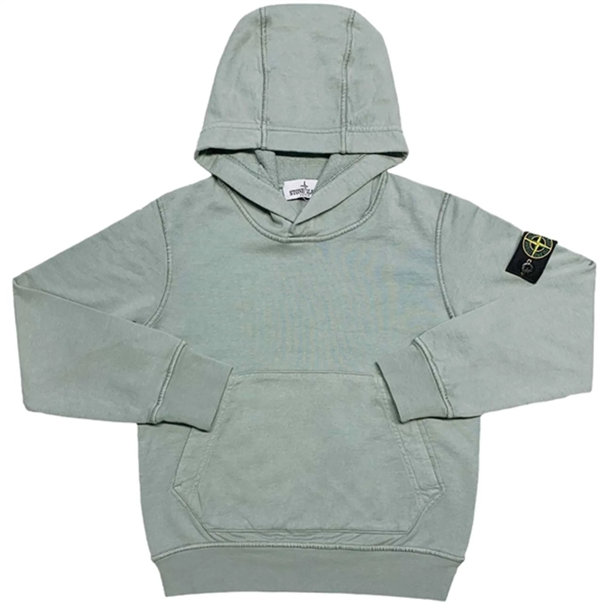 Stone Island Junior Hoodie Dusty Green