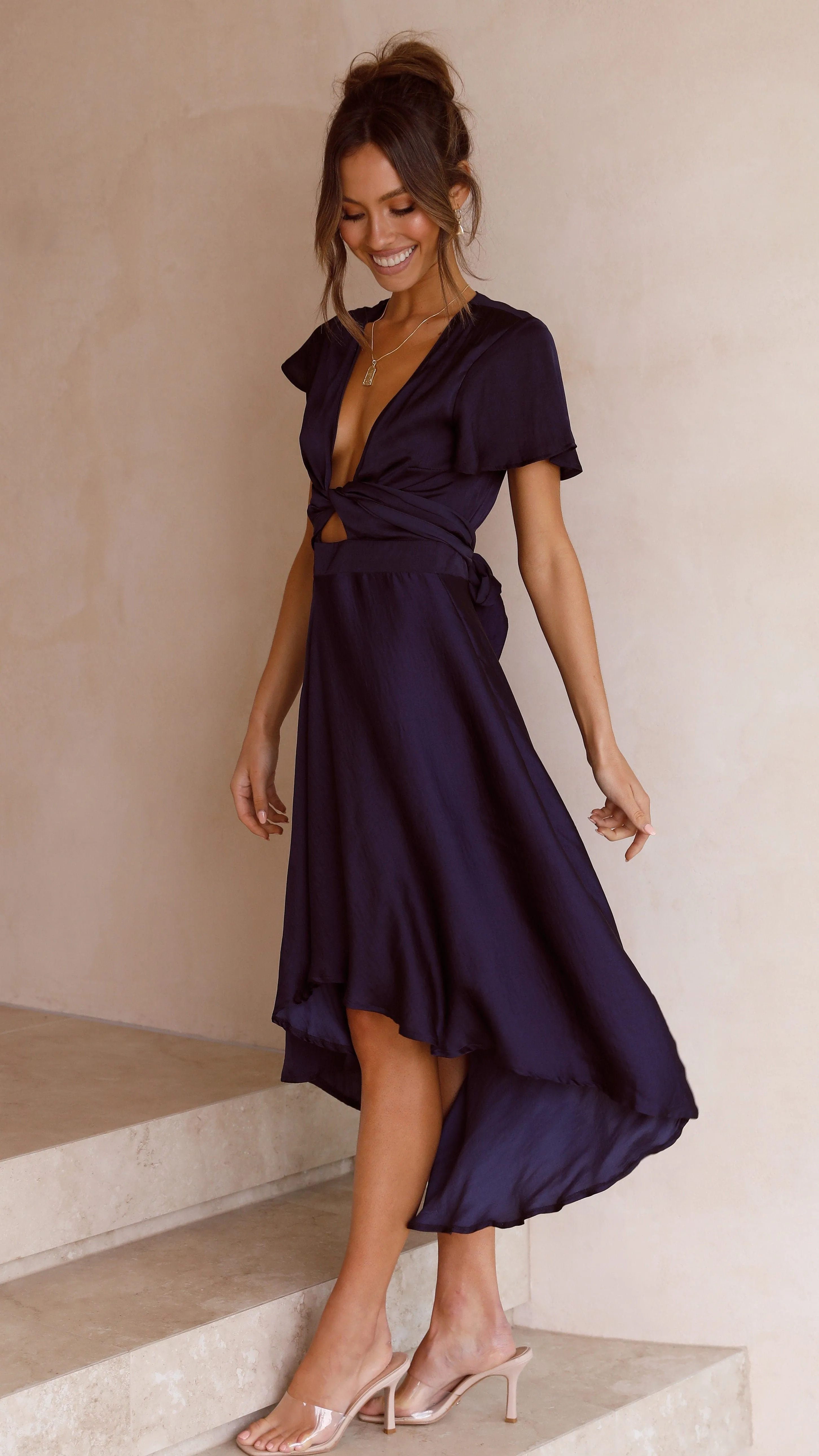 Sunny Daze Dress - Navy Billy J