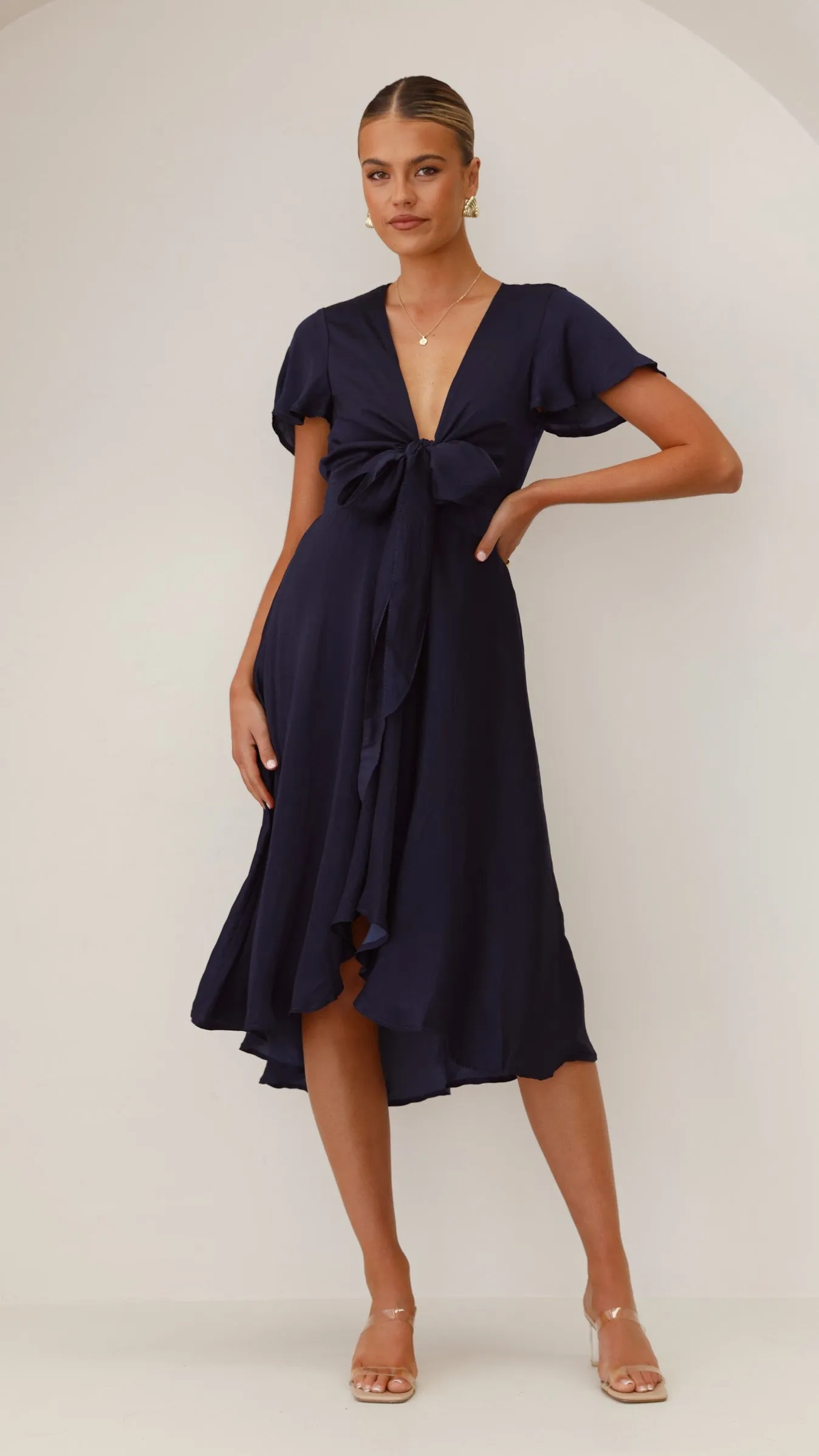 Sunny Daze Dress - Navy Billy J