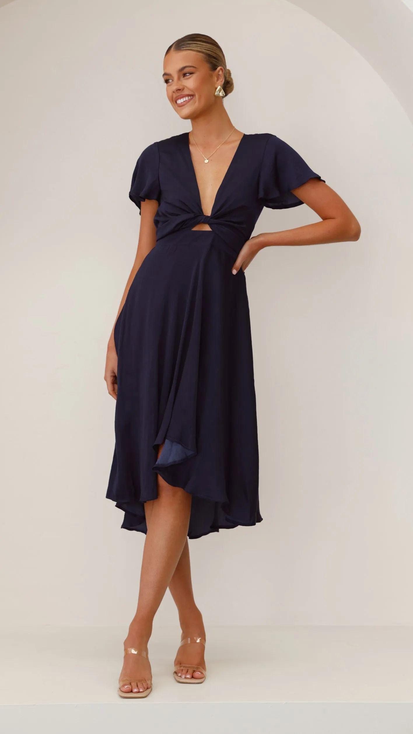 Sunny Daze Dress - Navy Billy J