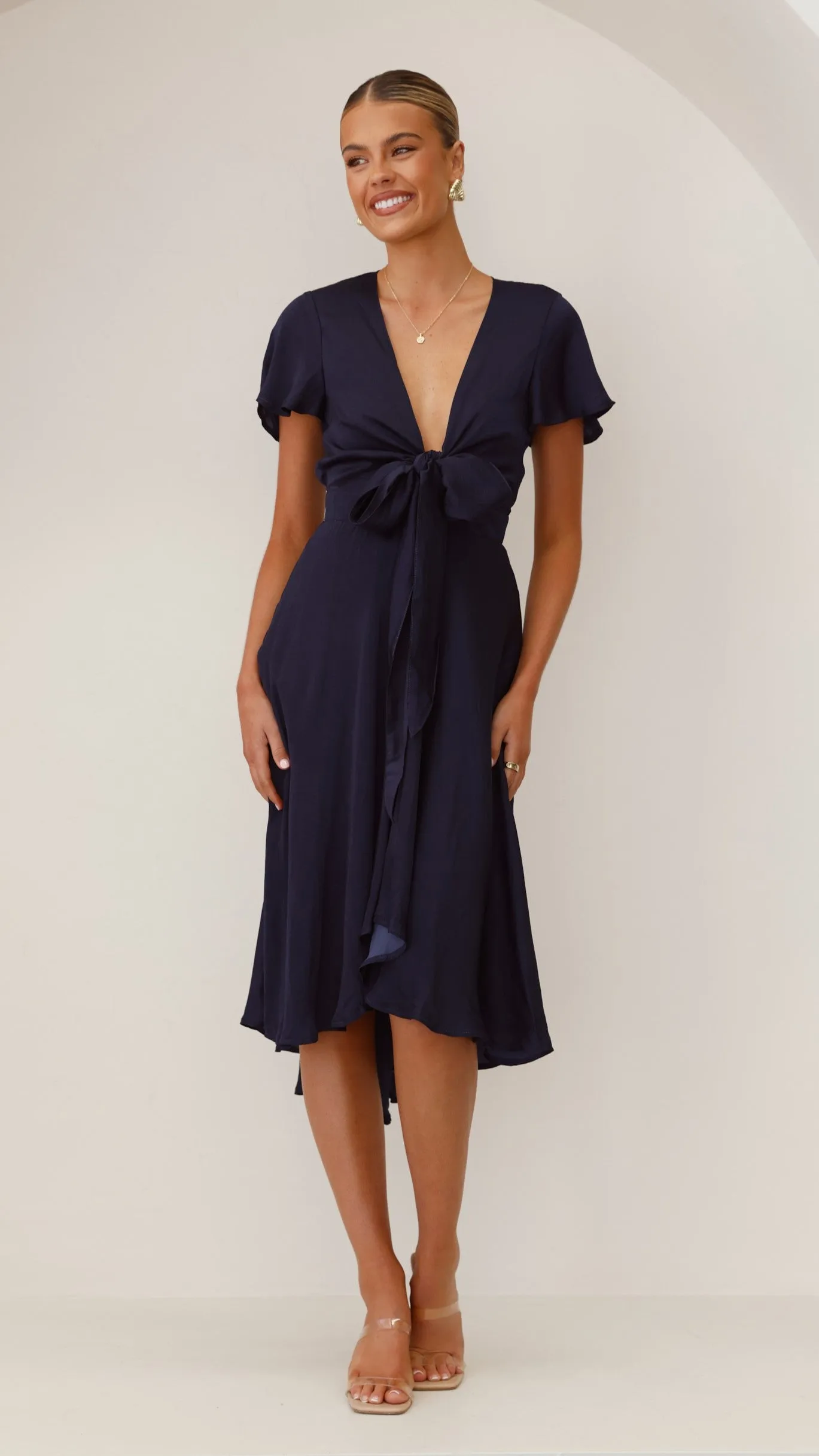 Sunny Daze Dress - Navy Billy J