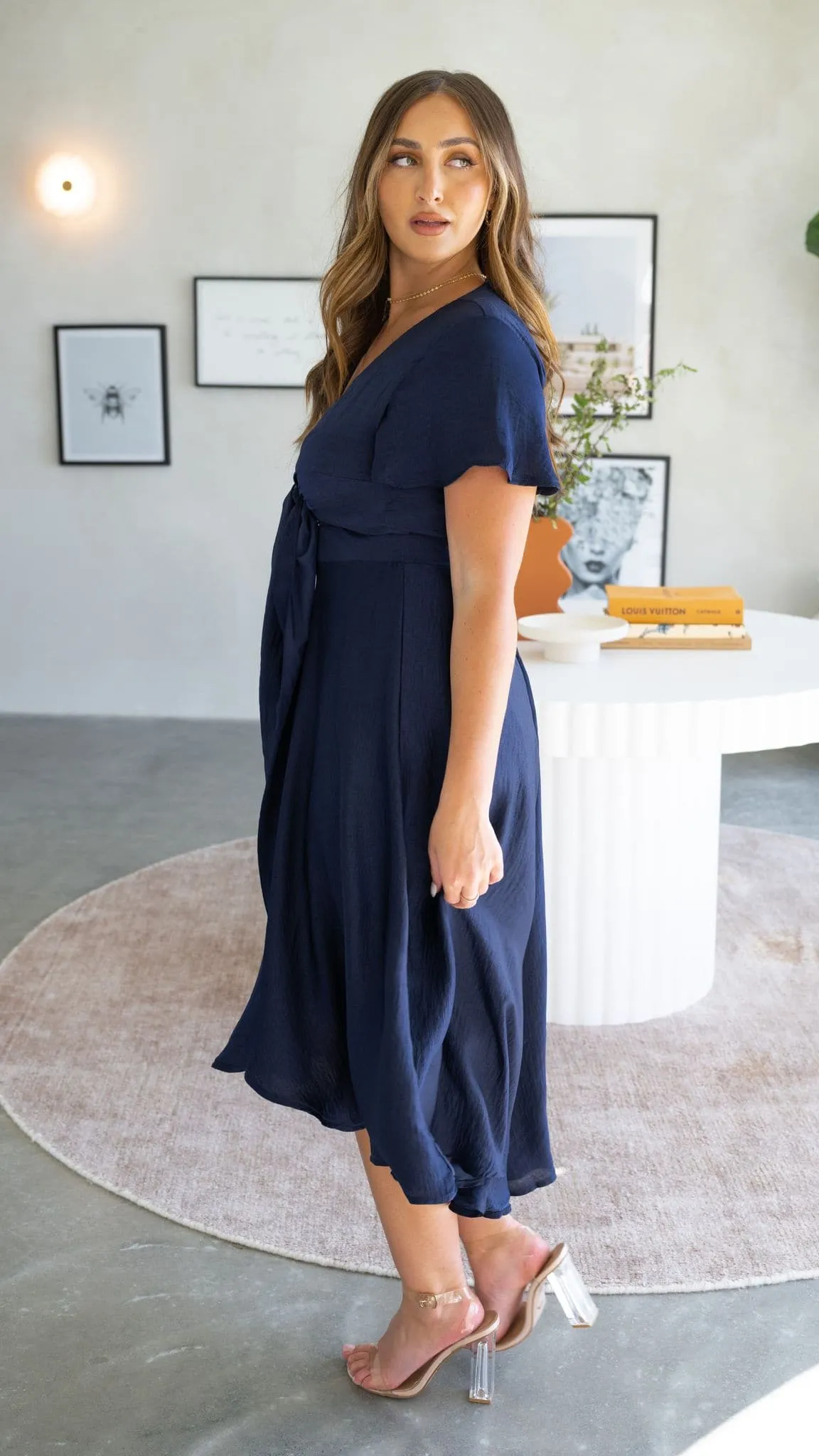 Sunny Daze Dress - Navy Billy J
