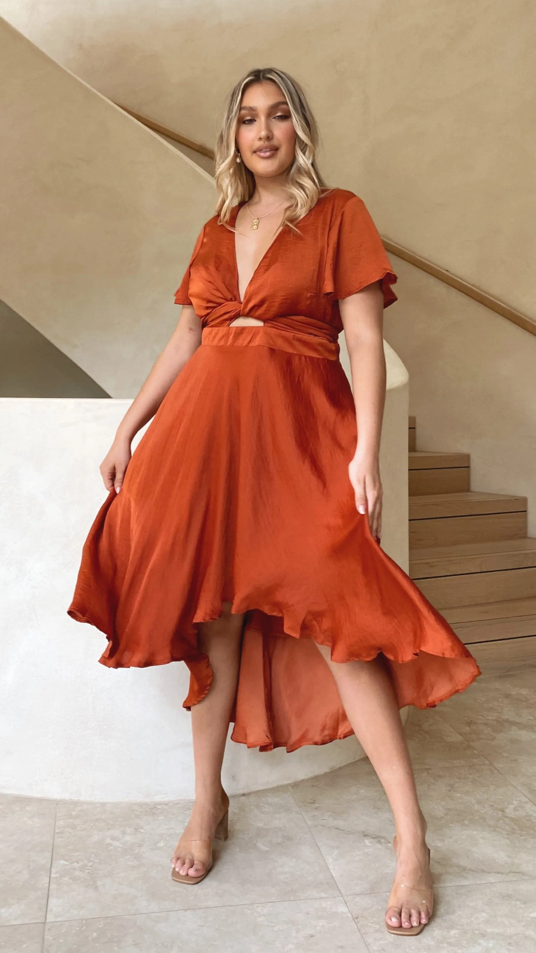 Sunny Daze Dress - Rust Billy J